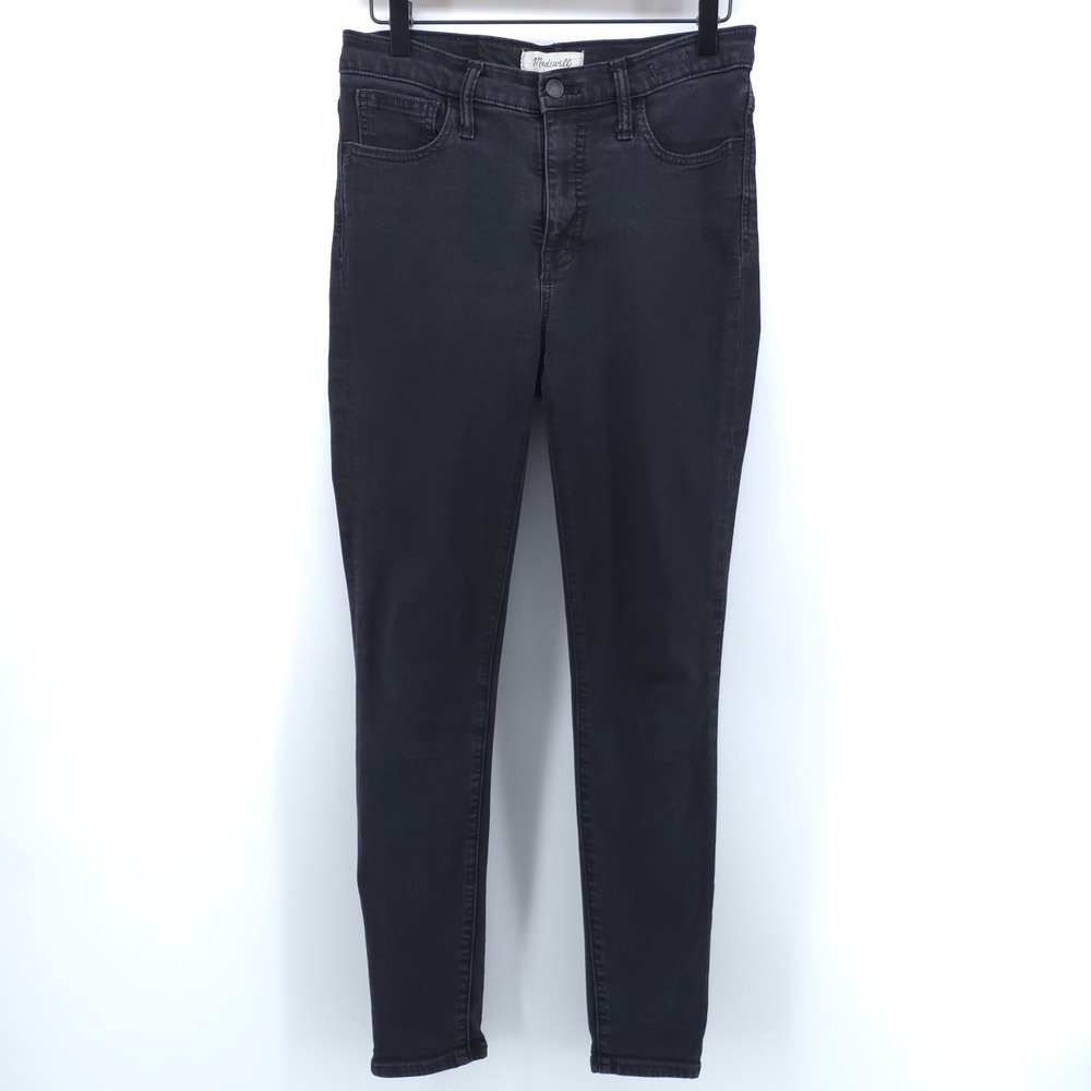 Madewell Womens Jeans Roadtripper 28 Black‎ High Rise Skinny Stretch Denim